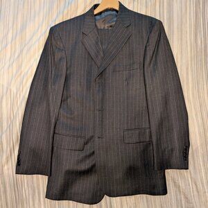 Stafford Performance Gray Pinstripe Wool Suit